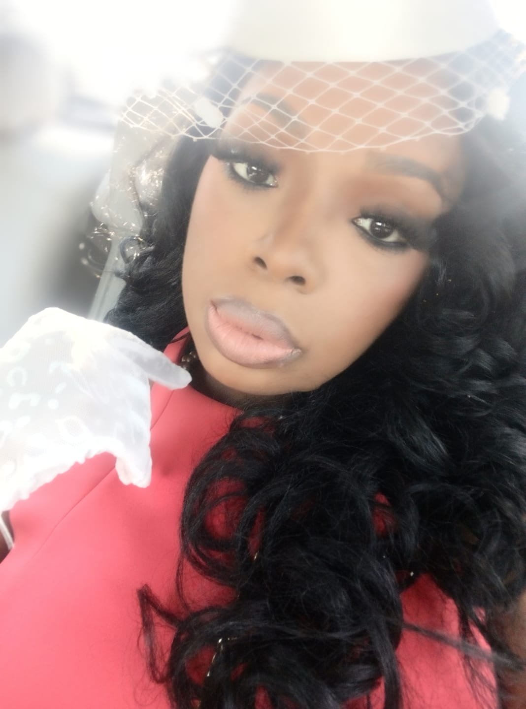 Customer photo review of Sensationnel Instant Weave Drawstring Half Wig Updo - IWD 3