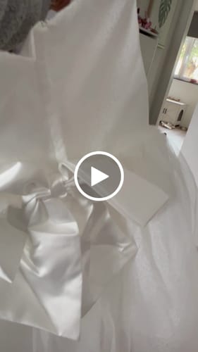 Customer video review of Cute Baby Girls Baptism Dress First Birthday Wedding Princess Dress