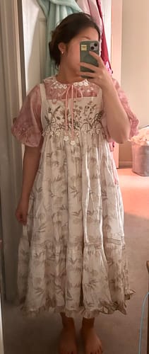 Customer photo review of Tai Yang 太阳 Sunlight Modernized Tang Dynasty Heziqun Embroidered Sundress