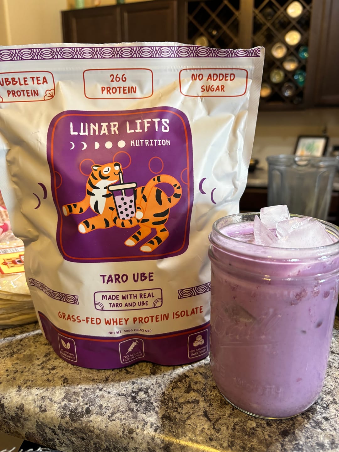 Customer photo review of Taro Ube - Whey Protein Isolate