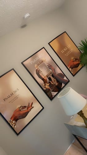 Customer photo review of Art Print Bundle : Psalm 56:3 + Psalm 46:5