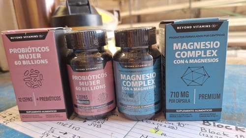 Customer photo review of Magnesio complex con 4 magnesios - 60 cápsulas