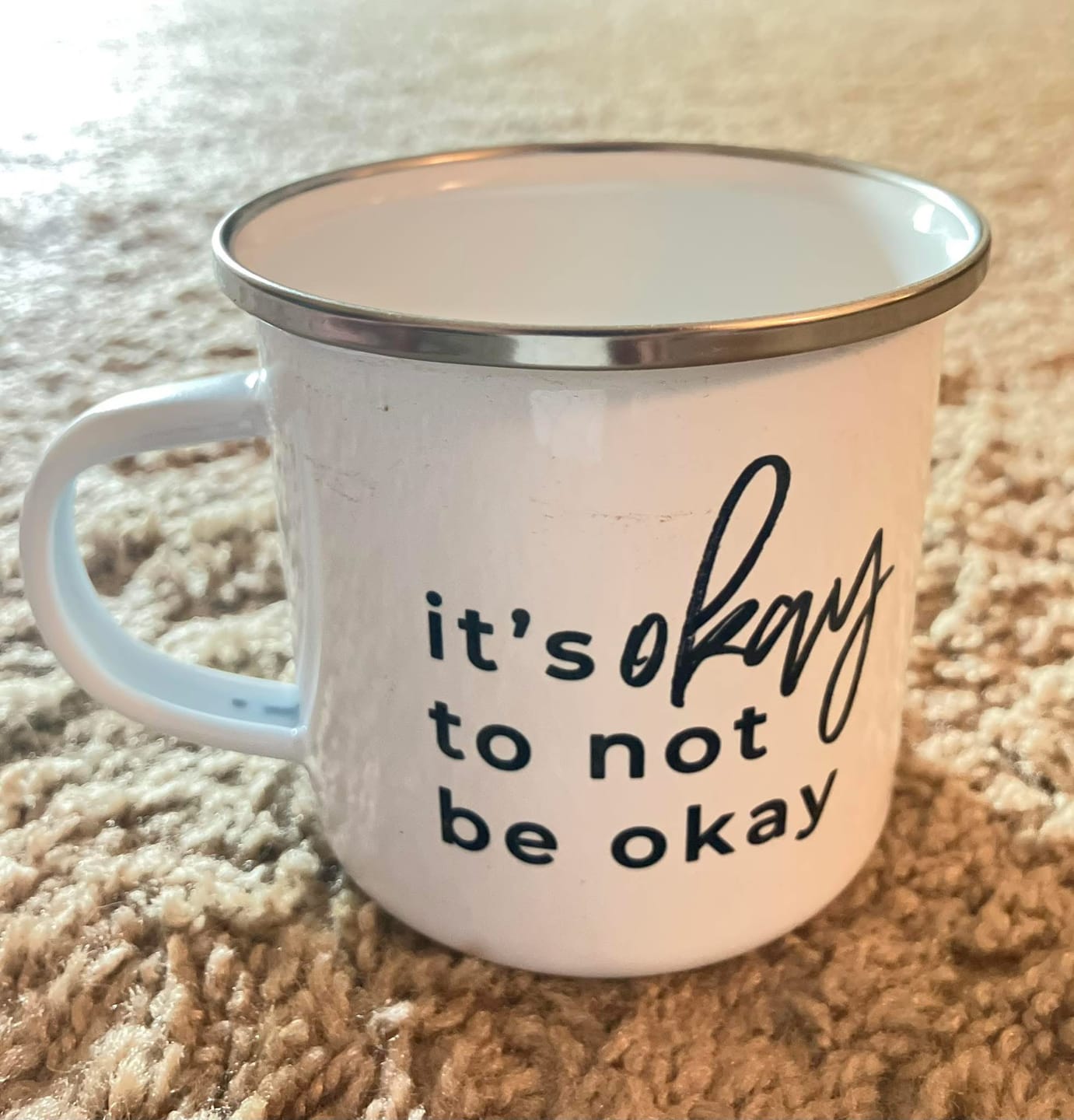 Customer photo review of It's okay to not be okay Campfire Mug
