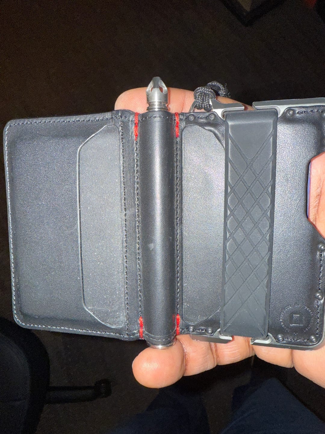 Customer photo review of 3 POCKET BIFOLD LEATHER