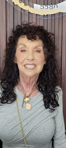 Customer photo review of Square Drop Necklace