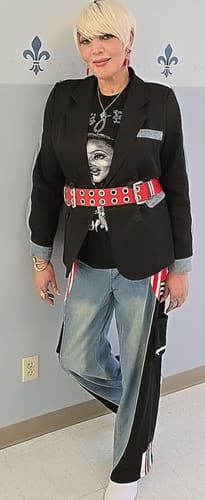 Customer photo review of Lane 6 Denim Jeans (Restocked)