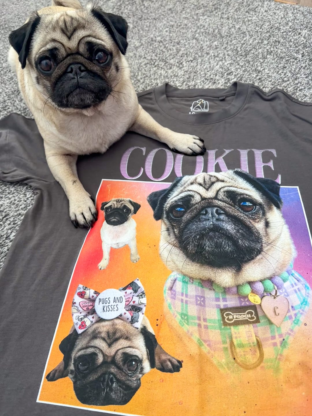 Customer photo review of Personalised Homage Tee | Cosmic