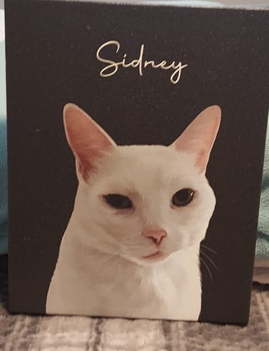 Customer photo review of Pet Art Canvas Wrap