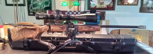 Customer photo review of Sniper KT 12-60X60 SAL Rifle Scope 35mm Tube Side Parallax Adjustment Glass Etched Reticle Red Green Illuminated with Scope Rings