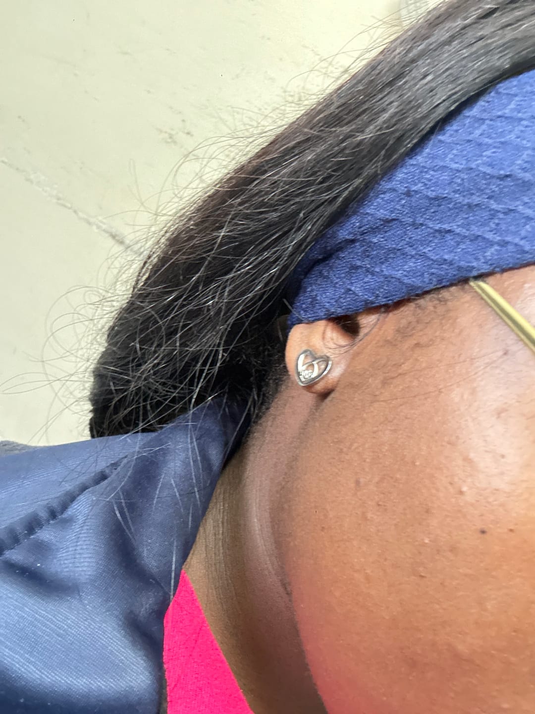 Customer photo review of Silver Thando Studs