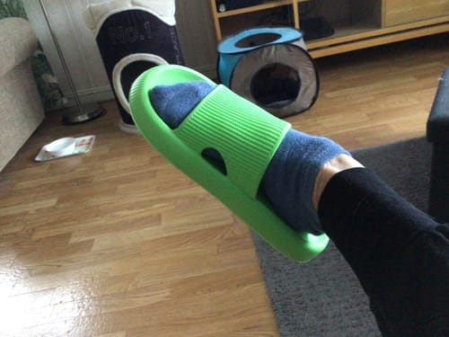 Customer photo review of HappyFlops