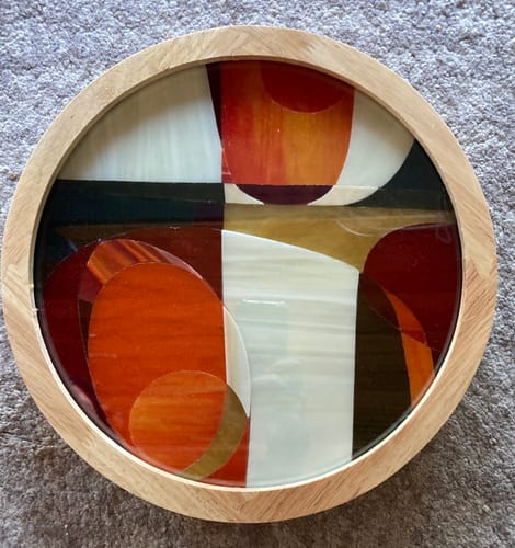 Customer photo review of Foco Led Decorativo Redondo Madera Clara 24w 30 cm