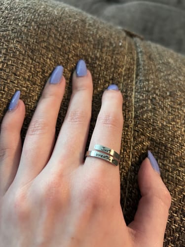 Customer photo review of Just Breathe Ring