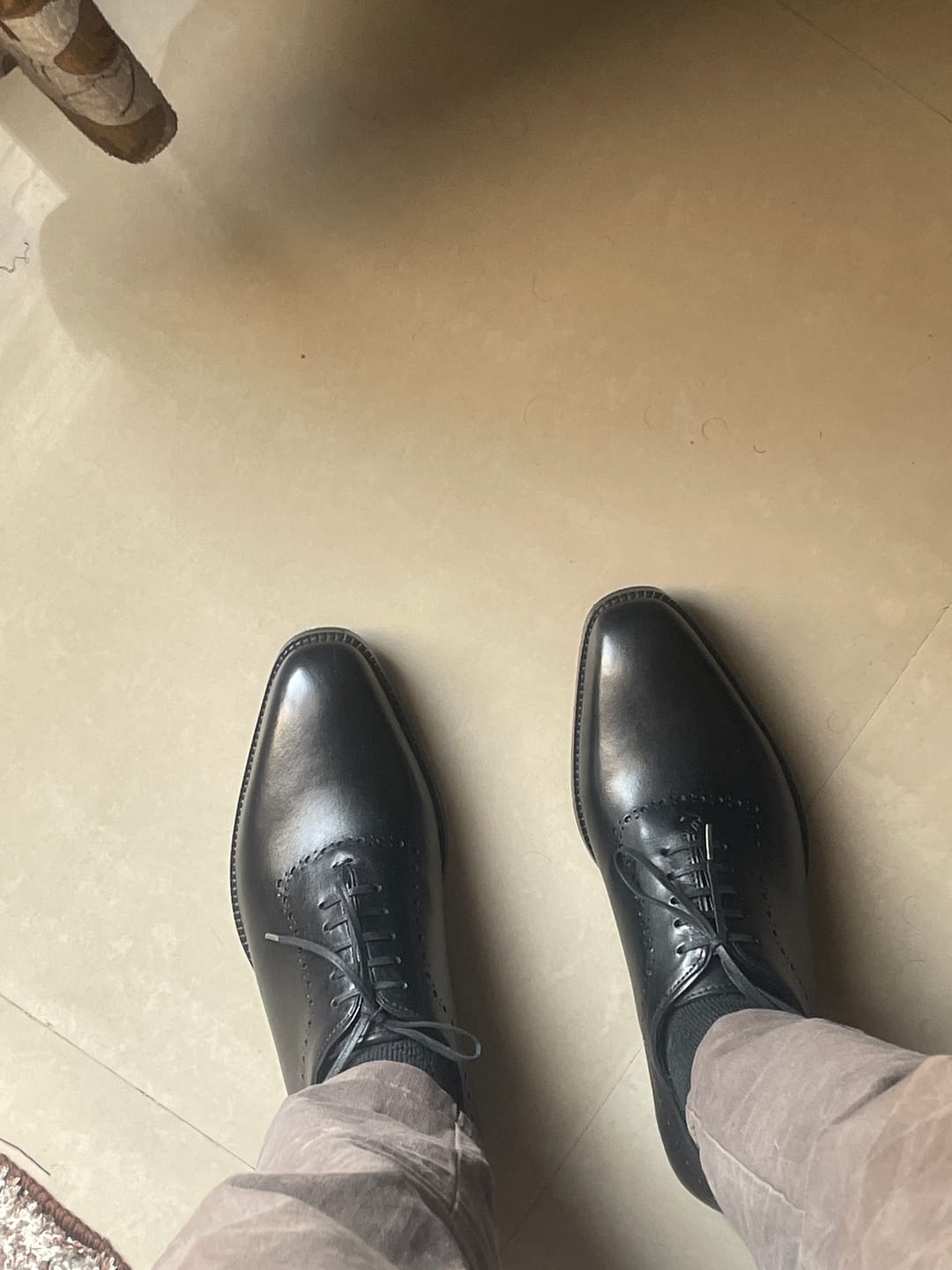 Customer photo review of Wholecut Oxfords - Black