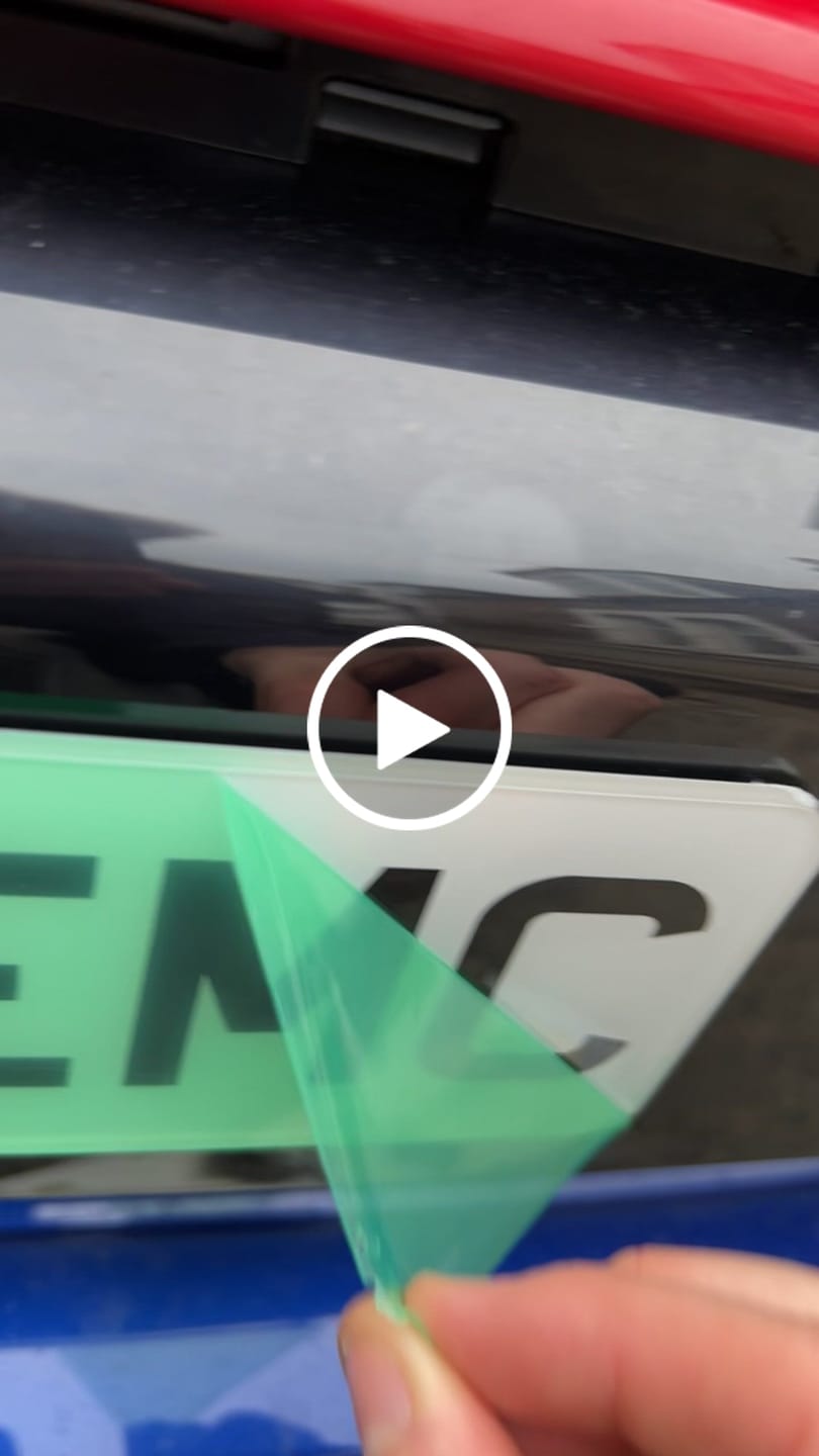 Customer video review of Acrylic 9 x 3 inch Motorcycle Number Plate