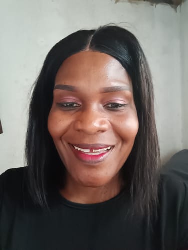 Customer photo review of Brazilian 4x4 Lace Wig - Straight 12" and Natural Wave 12" - R2750