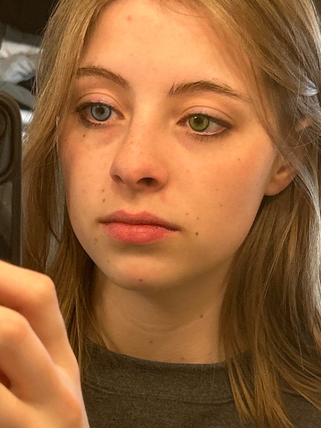 Customer photo review of Cosplay Fairy Blue Colored Contact Lenses