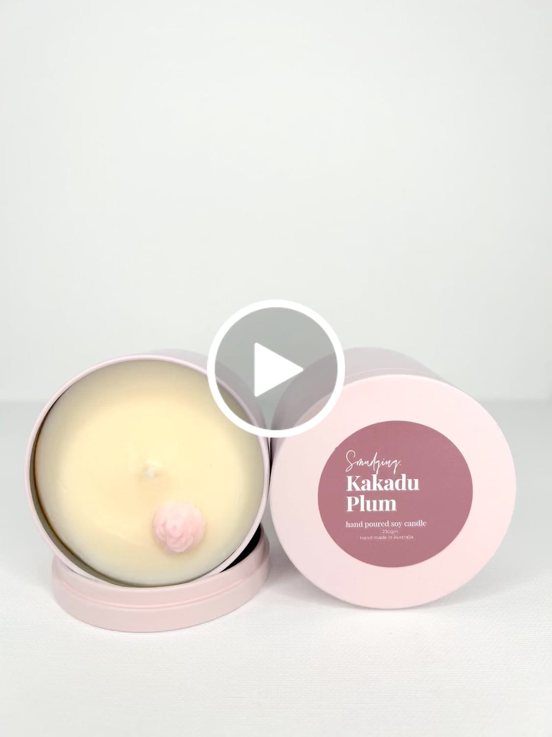 Customer video review of PRE ORDER - Cosmo Candle Tins (230ml)