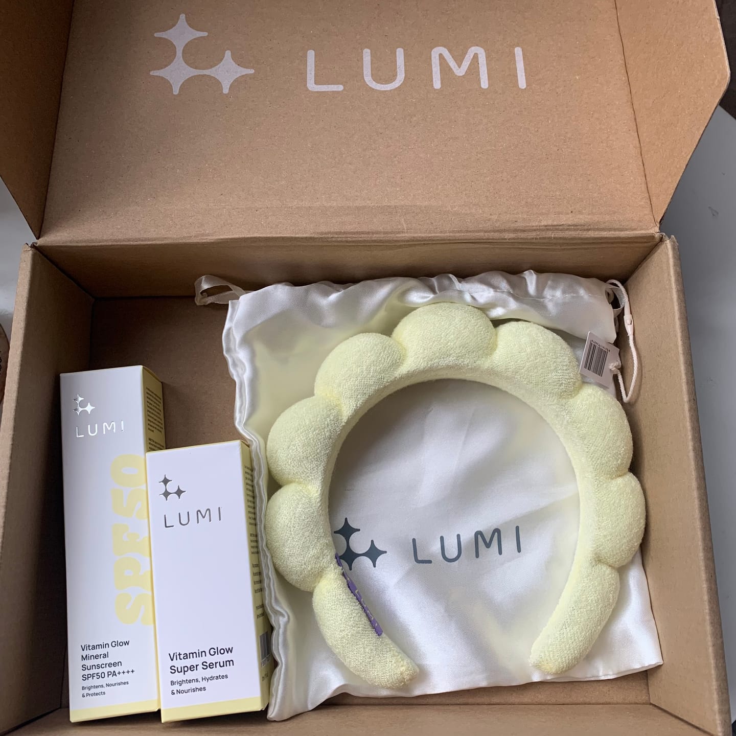Customer photo review of Vitamin Glow Mineral Sunscreen