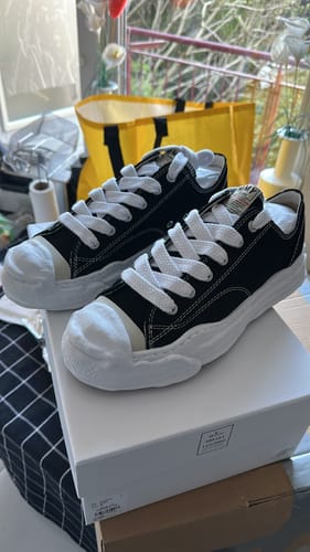 Customer photo review of Maison Mihara Yasuhiro Hank OG Sole Canvas Low Black