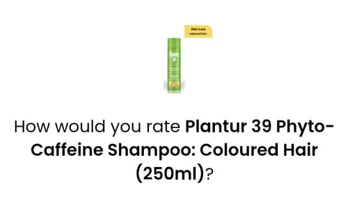 Customer photo review of Plantur 39 Phyto-Caffeine Shampoo: Coloured Hair (250ml)