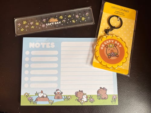 Customer photo review of Freebie: Capy Spring Set!