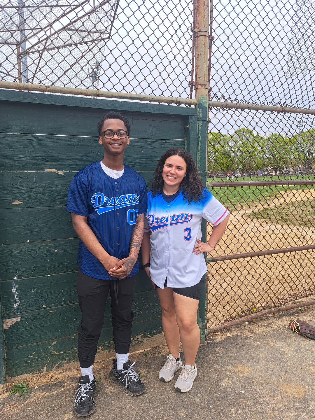 Customer photo review of Custom Pinstripe Baseball Jerseys Personalized Button-Down Shirts for Teams