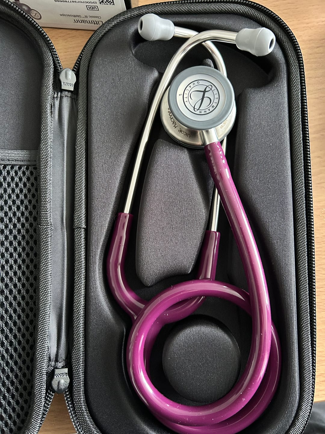 Customer photo review of Littmann Classic III Monitoring Stethoscope: Plum 5831