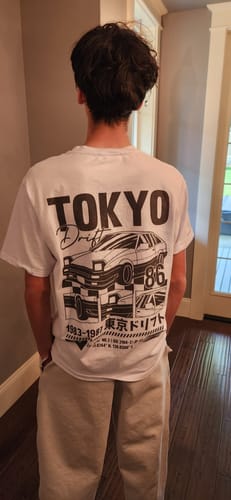 Customer photo review of Tokyo Drift T-Shirt