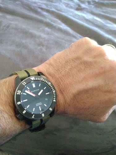 Customer photo review of Glomar Explorer - Hook & Loop Strap Striped - NEW