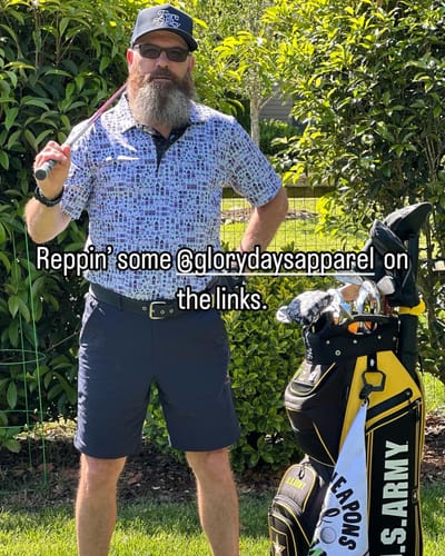 Customer photo review of Glory Days Apparel - Fore The Glory Navy Rope Hat