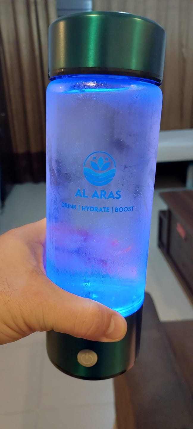 Customer photo review of Hydrogen Water Bottle - Free eBook