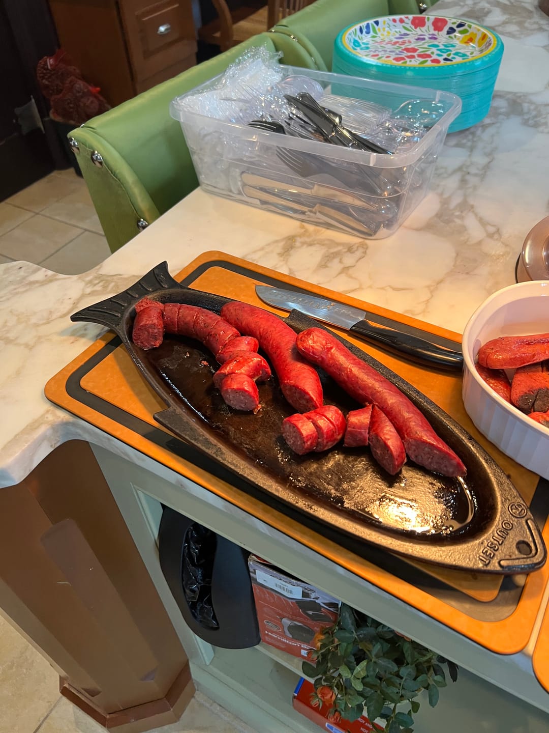 Customer photo review of Oxtail Infused Beef Sausage