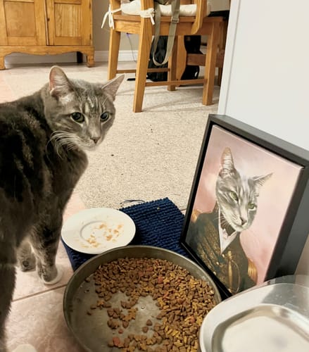 Customer photo review of The General - Custom Pet Canvas
