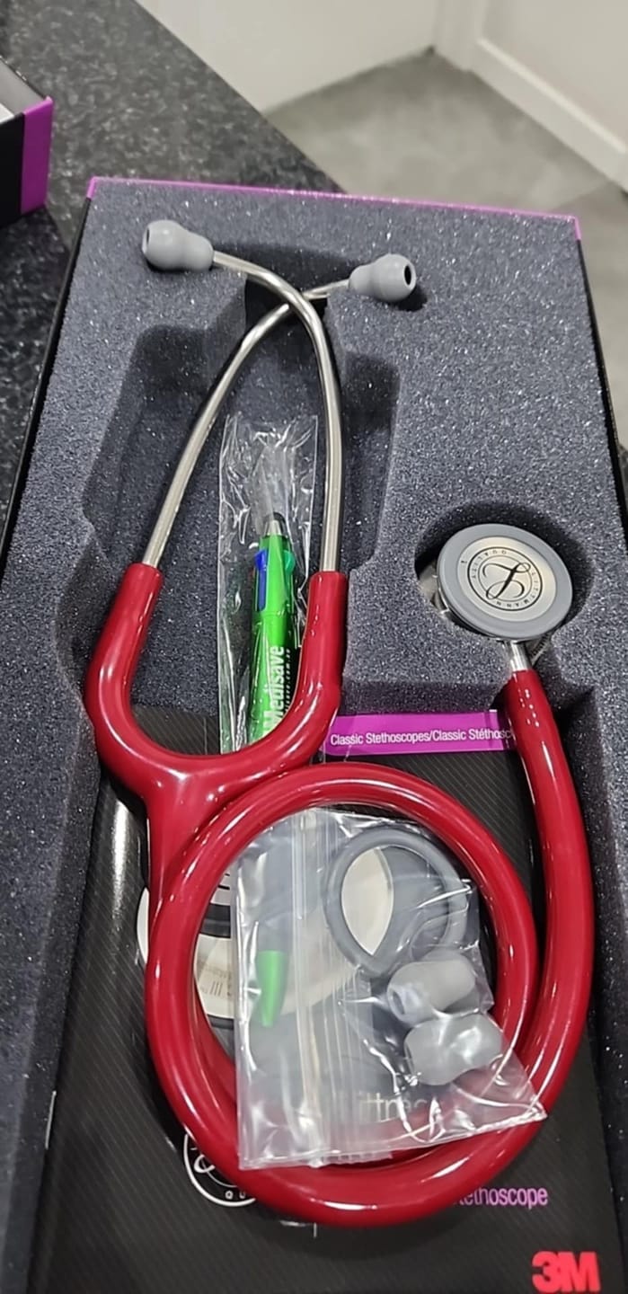 Customer photo review of Littmann Classic III Stethoscope: Burgundy 5627
