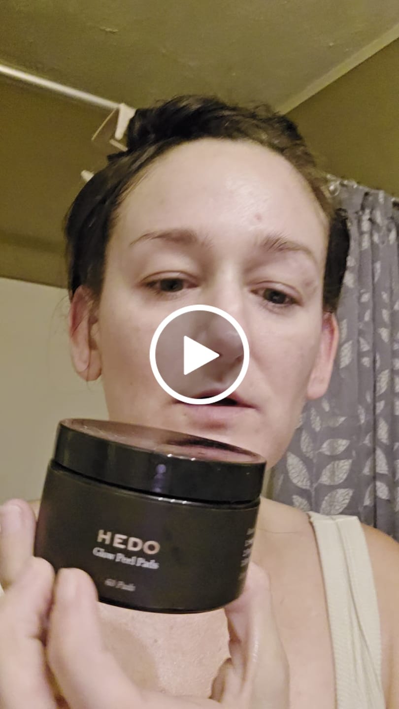 Customer video review of Glow Peel Pads
