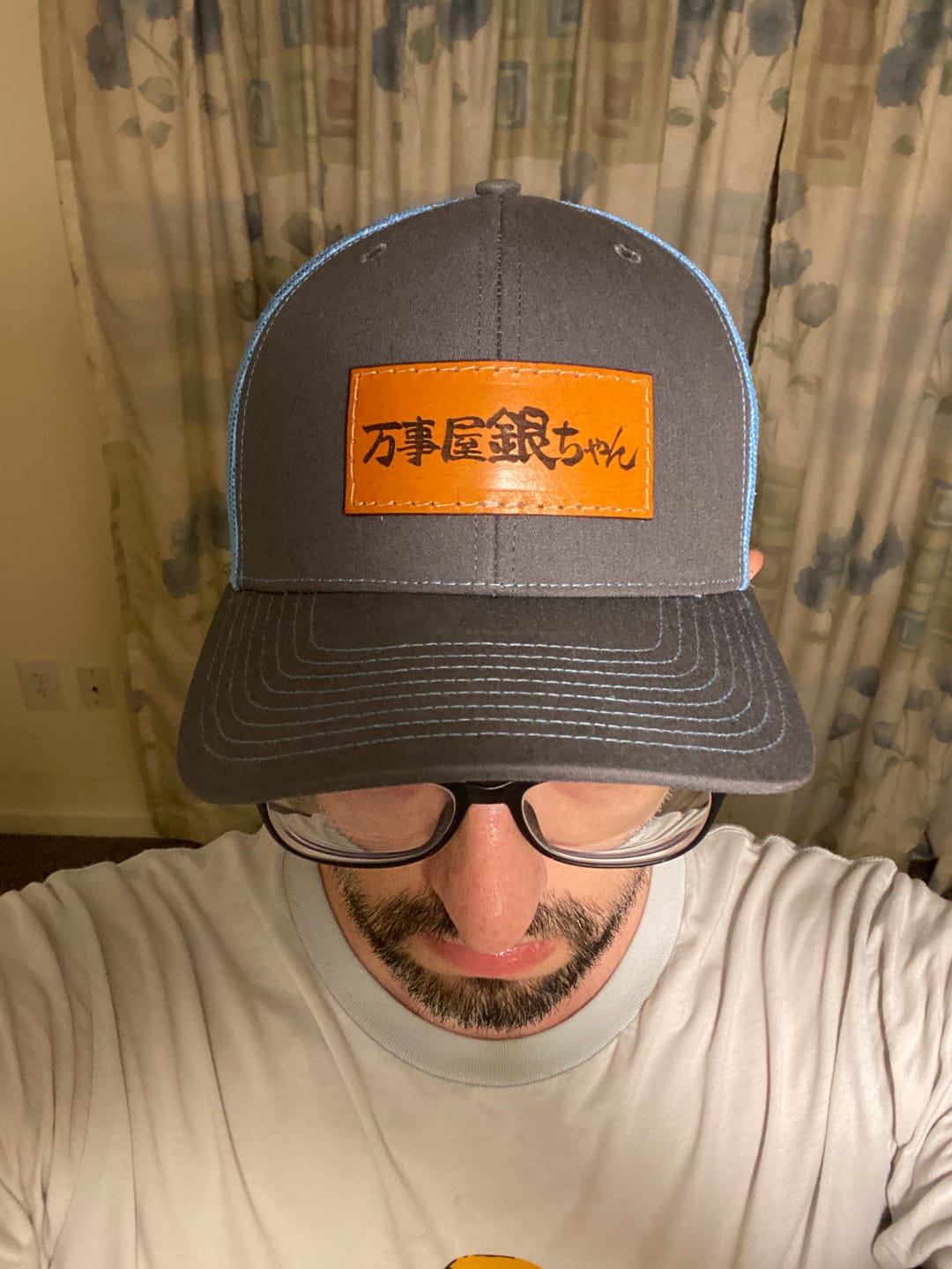 Customer photo review of Traditional Trucker 112 - Custom Leather Patch Hat