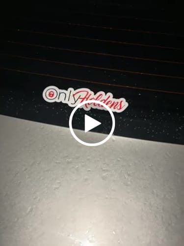 Customer video review of Only Holdens Sticker