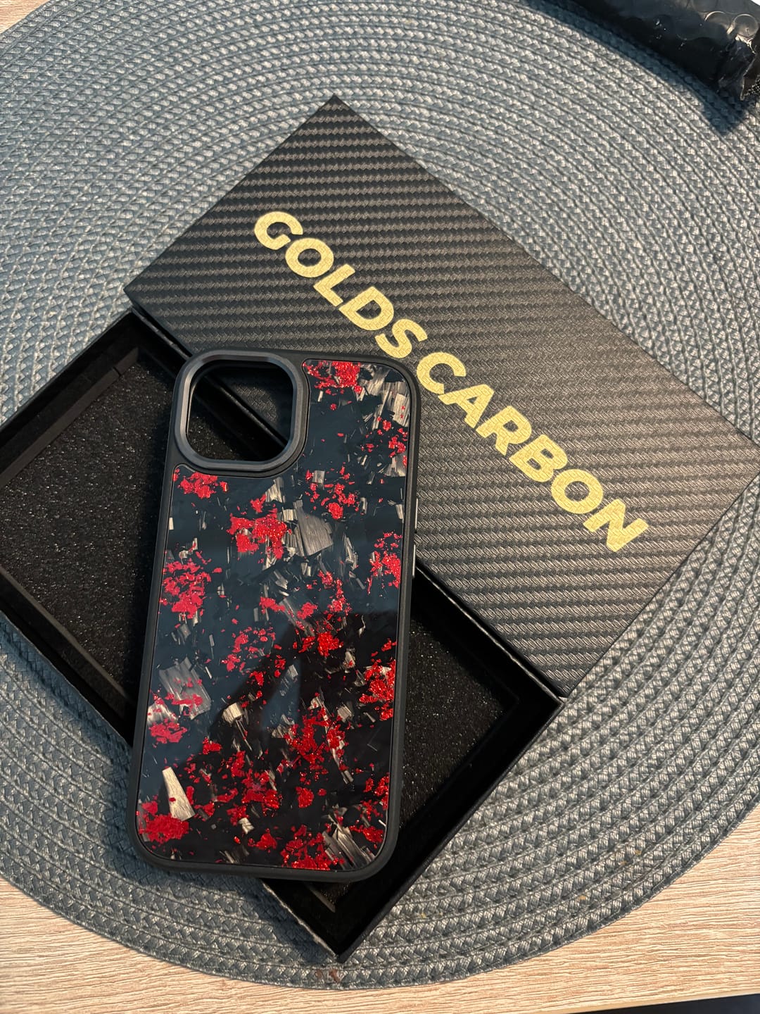 Customer photo review of Forged Carbon Red