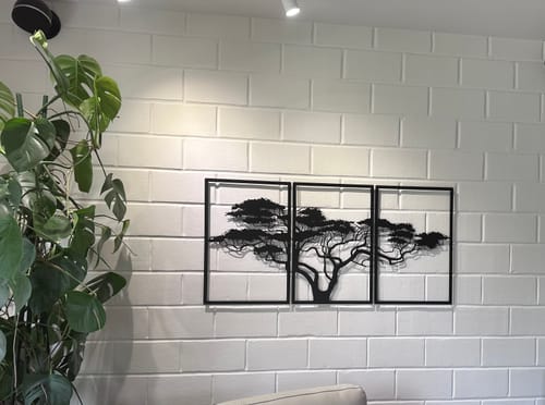 Customer photo review of Décoration murale en métal noir - Arbre de vie Africain