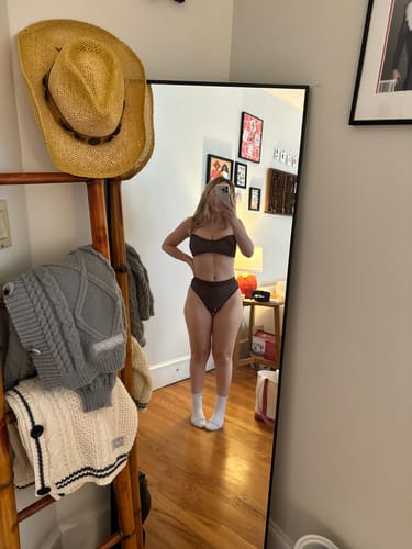 Customer photo review of CHLOE Jaguar High Rise Bikini Bottom