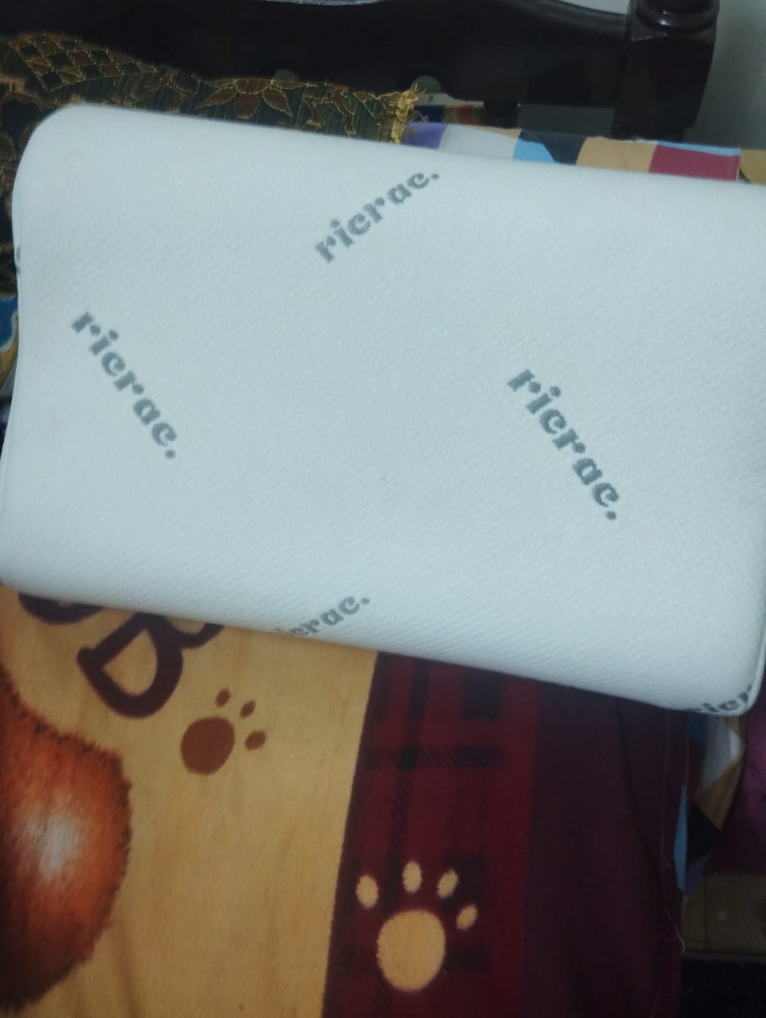 Customer photo review of Wavy Memory Foam Pillow