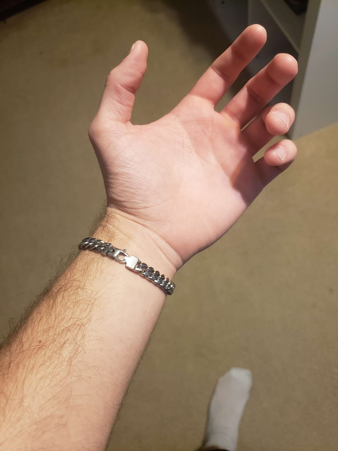 Customer photo review of The Cuban Bracelet 8mm - Silver RG321