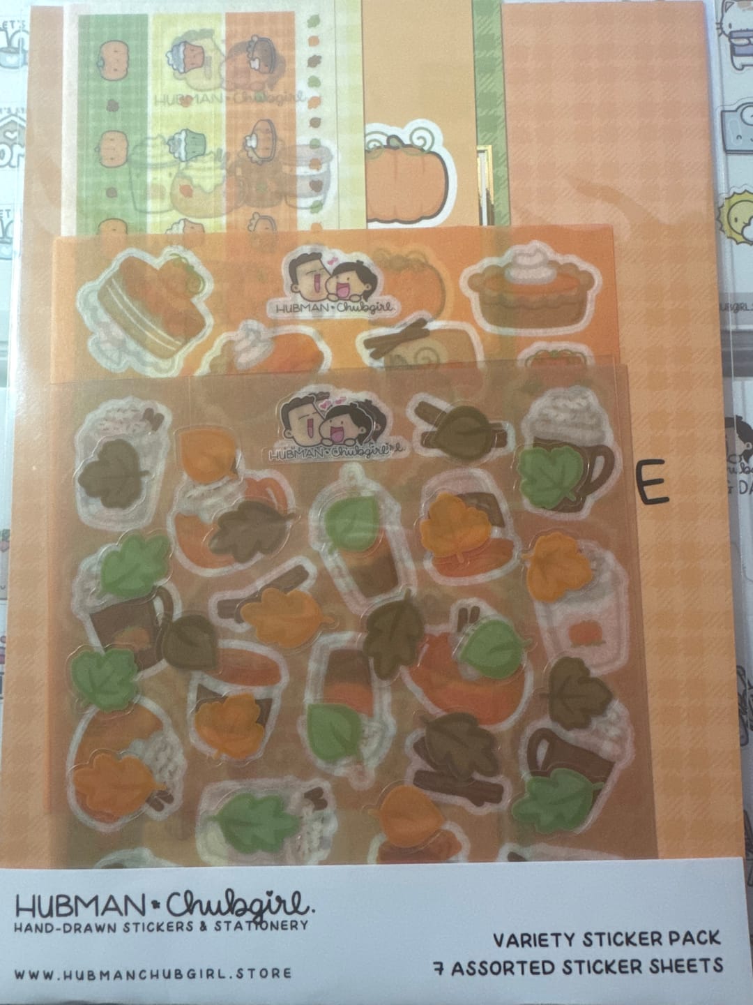 Customer photo review of Pumpkin Spice Variety Sticker Pack