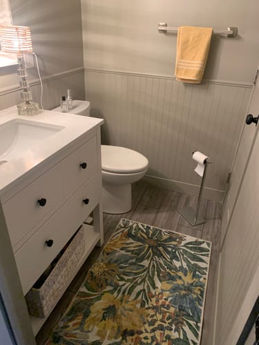 Customer photo review of Charming Provence Machine Washable in Multicolor : Runner Rug