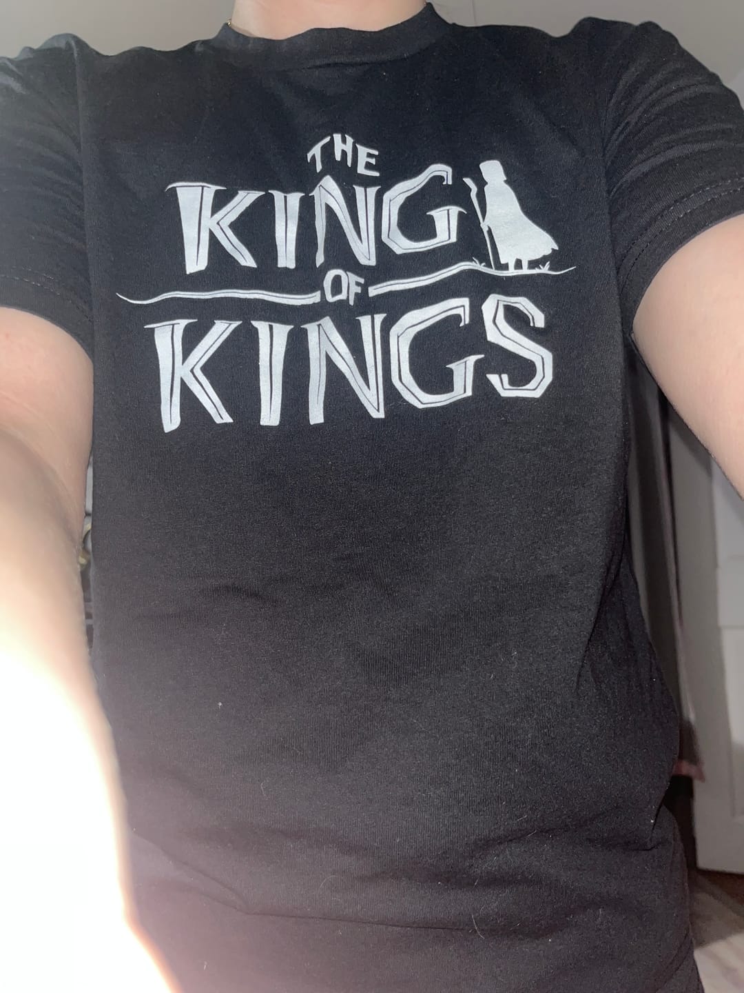 Customer photo review of The King of Kings Logo T-Shirt