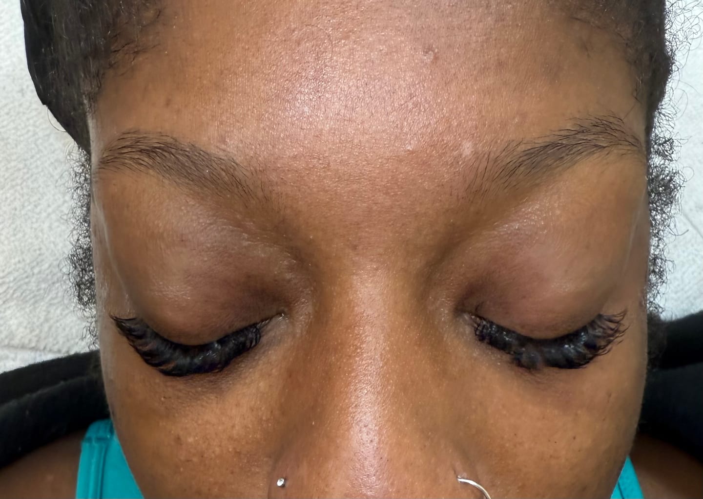 Customer photo review of Premium Eyelash Extensions 0.03mm