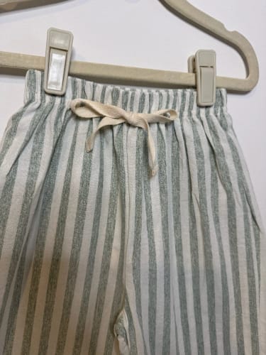 Customer photo review of Drawstring Striped Pants