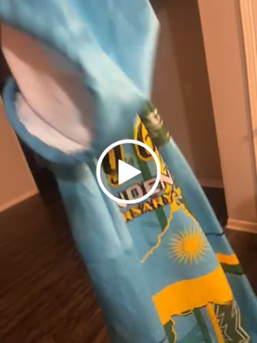 Customer video review of 1 July Independence Day Rwanda Hoodie African Imigongo Happy 61st Anniversary LT14