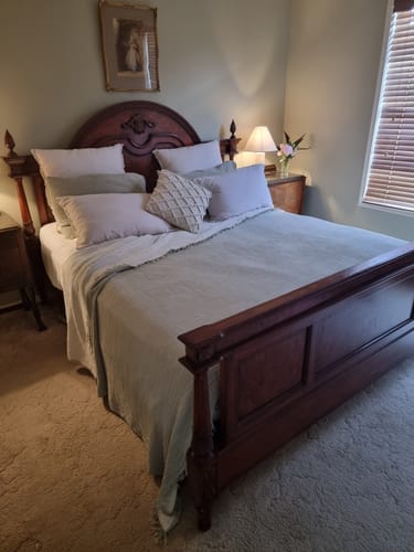 Customer photo review of Serenity Soft Muslin Quilt - Pale Tale